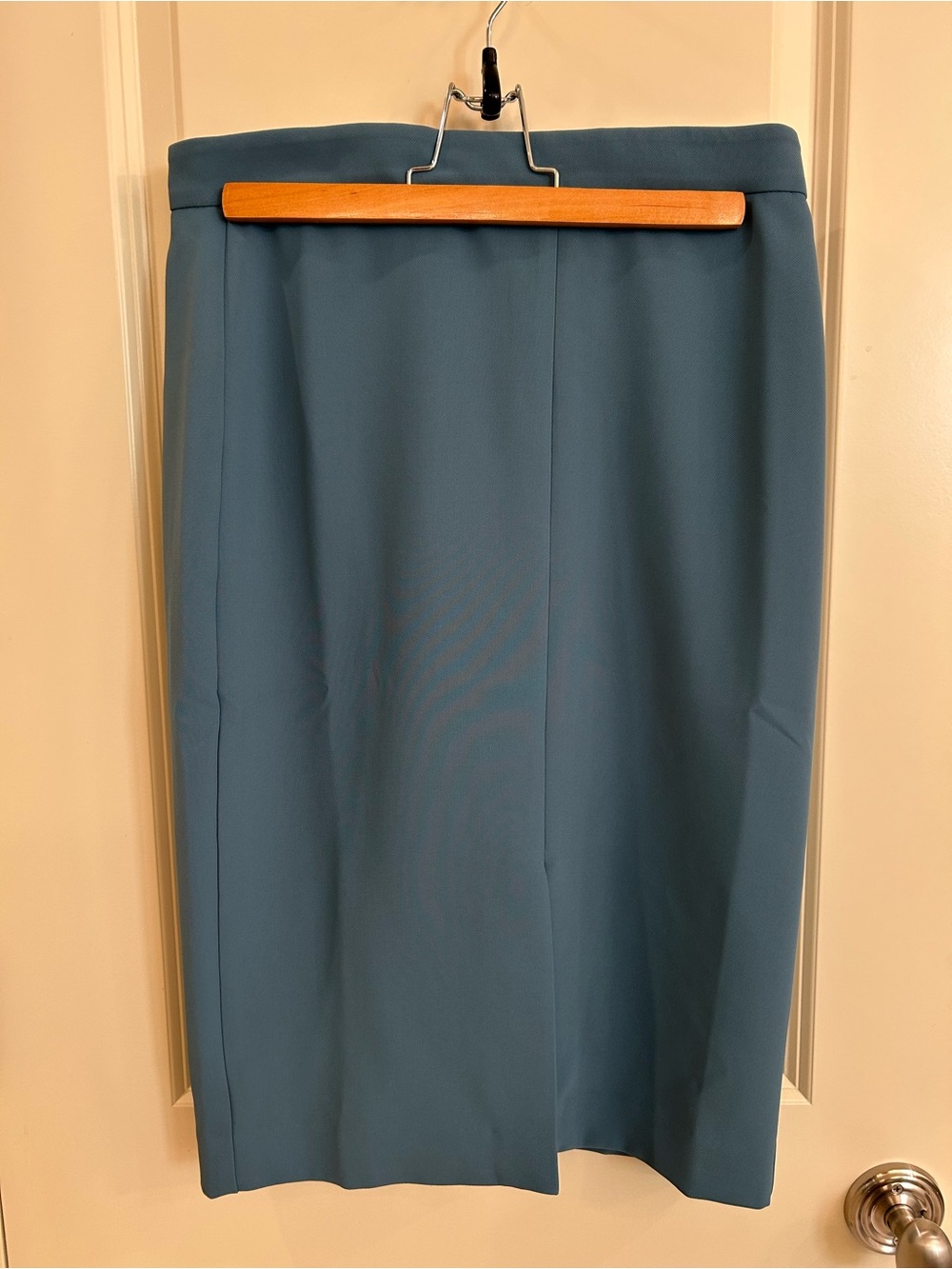 Ann Taylor Teal-Blue Pencil Skirt